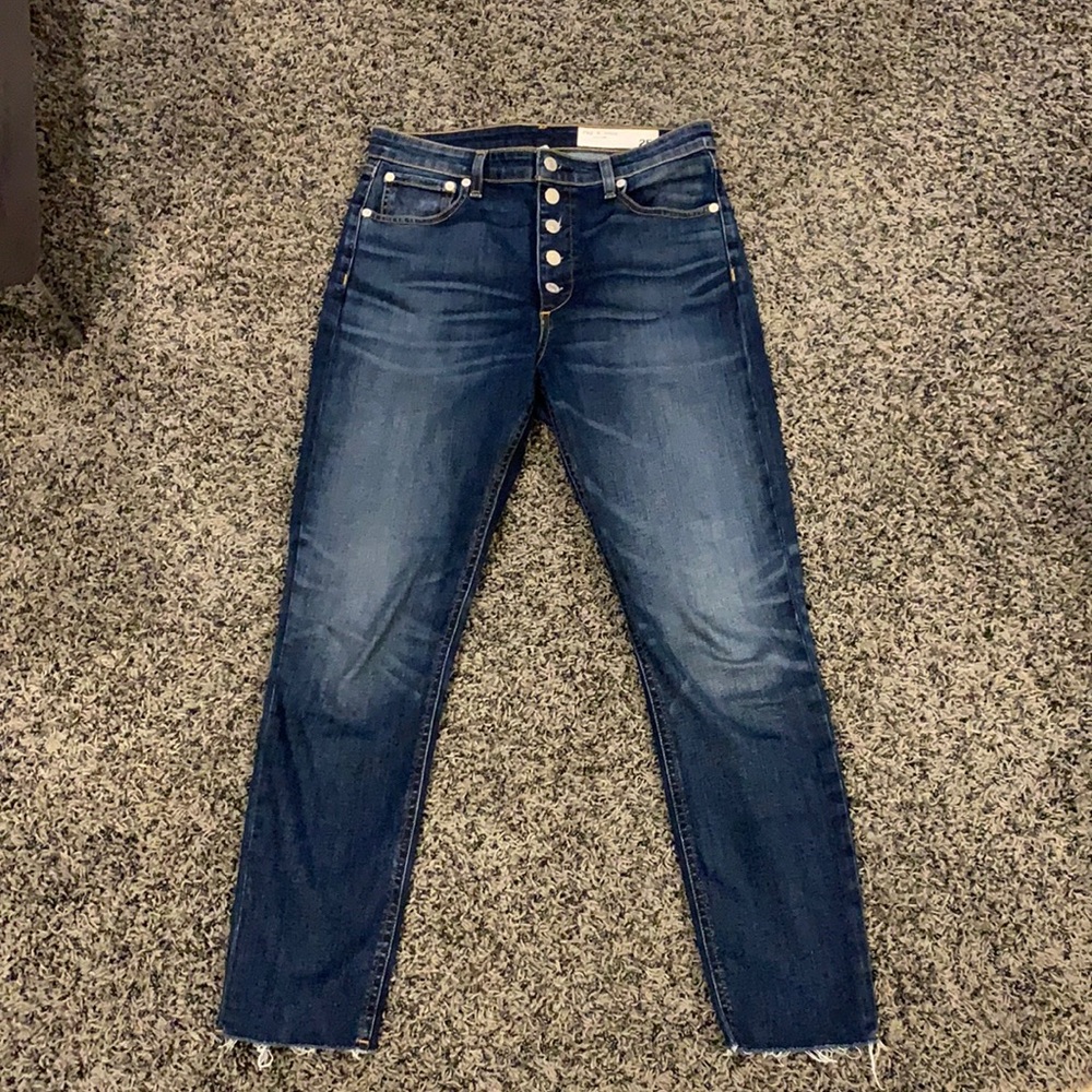 Rag & bone Nina high rise ankle skinny jeans